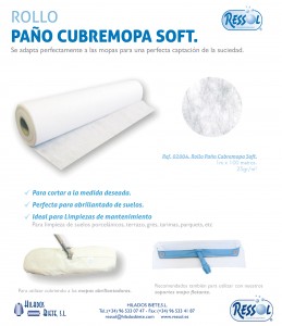 rollo paño cubremopa soft