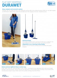 flat wet mopping durawet