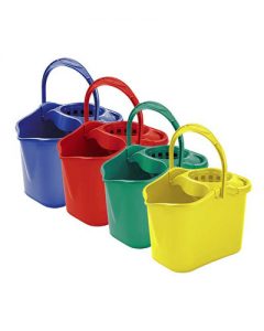 Cubo de fregona ovalado con escurridor para hostelería