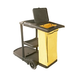 Black Cleaning Trolley With...