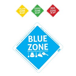 Zone Sticker (Color Area Code)