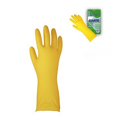 Yellow Flocklined Latex Gloves
