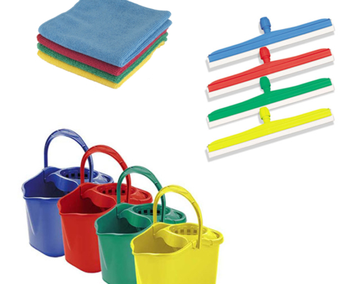 utilies de limpieza codigos de color