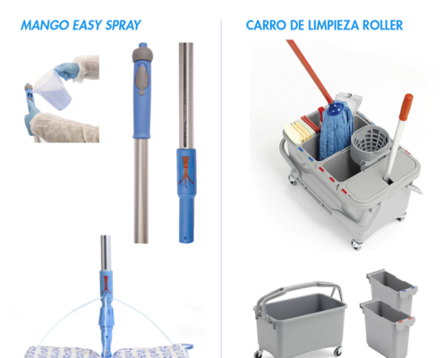 carro limpieza roller y mango easy spray