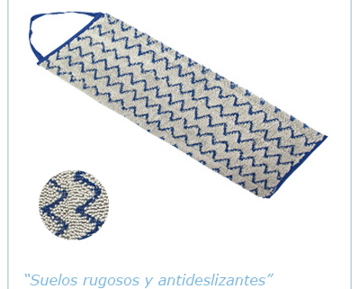 recambio mopa velcro microfibra abrasif