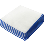 Paño Cocina Microfibra Rizo Secamanos Blanco Pack-6