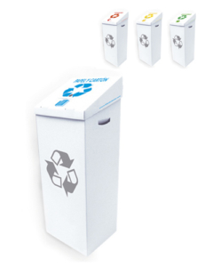 Papelera Contenedor Karto Selectivo, ideal para reciclaje de papel y cartón Papelera Contenedor Karto Selectivo para reciclaje de papel