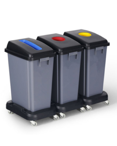 Contenedor 60L Jon Selectivo con base y ruedas para mayor movilidad Contenedor 60L Jon Selectivo con ruedas papeleras y contenedores reciclaje
