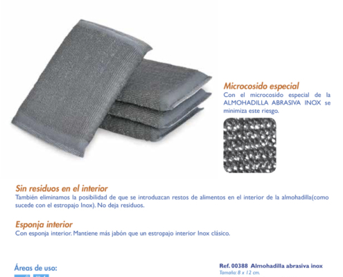 almohadilla abrasiva inox