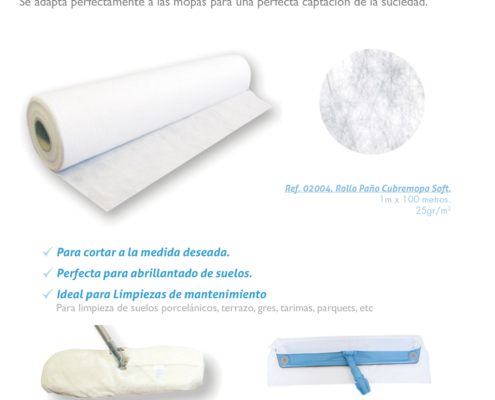 rollo paño cubremopa soft