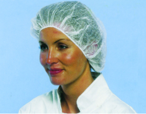 Gorro desechable de tejido sin tejer para la industria alimentaria