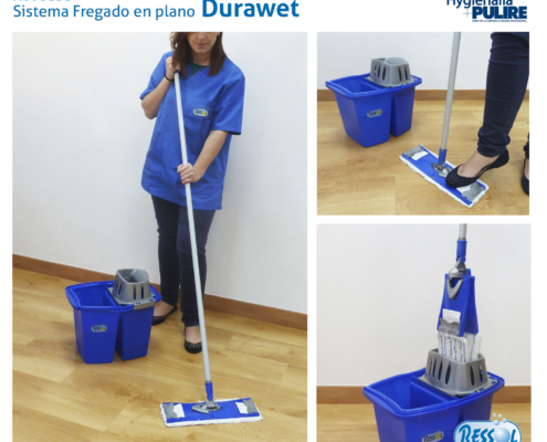 sistema de fregado en plano durawet