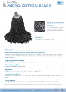 Fregona Micro-Cotton Black