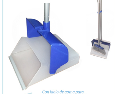 recogedor plegable flexi con escoba