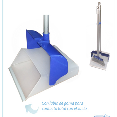 recogedor plegable flexi con escoba