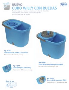 cubo willy con ruedas