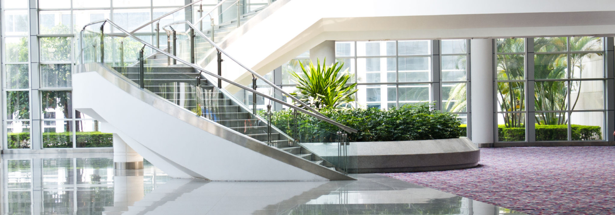 modern architecture of large business conference center