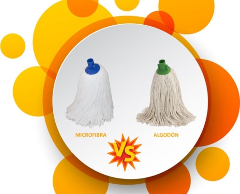 fregona microfibra y fregona algodón