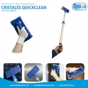 Sistema de limpieza Quick Clean con microfibras para cristales y espejos