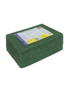 Estropajo de fibra verde para suciedad incrustada