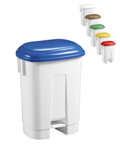 CONTENEDOR AMICO CON TAPA PEDAL 60 LITROS