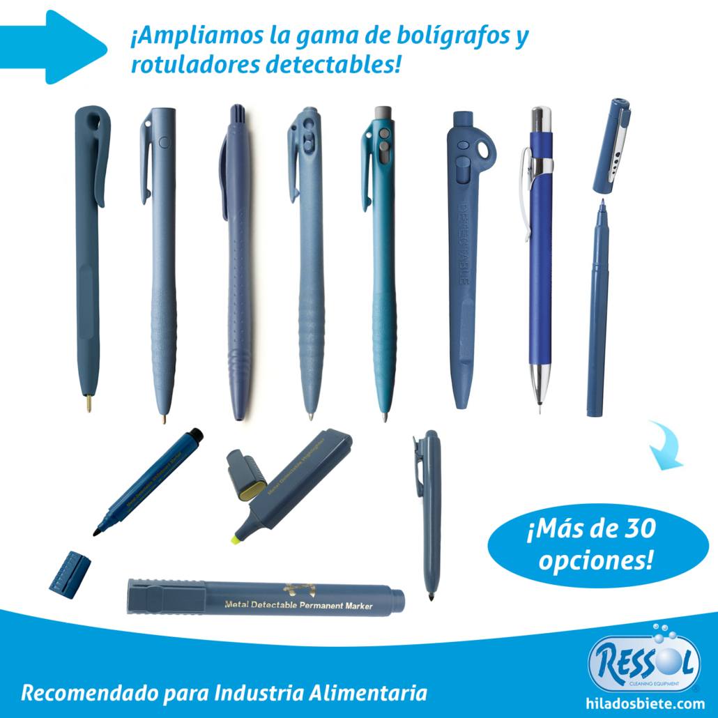 Nueva Gama de bolígrafos y rotuladores detectables RESSOL