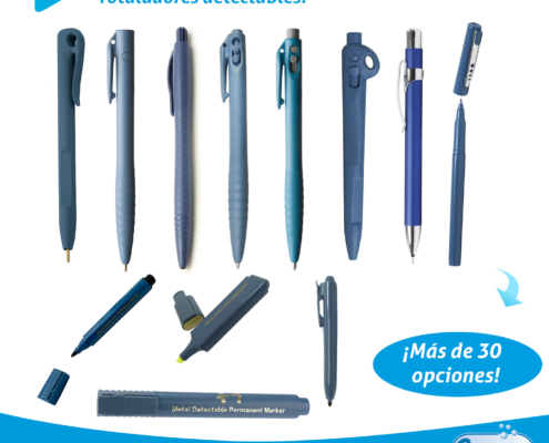 bolígrafos y rotuladores detectables Ressol