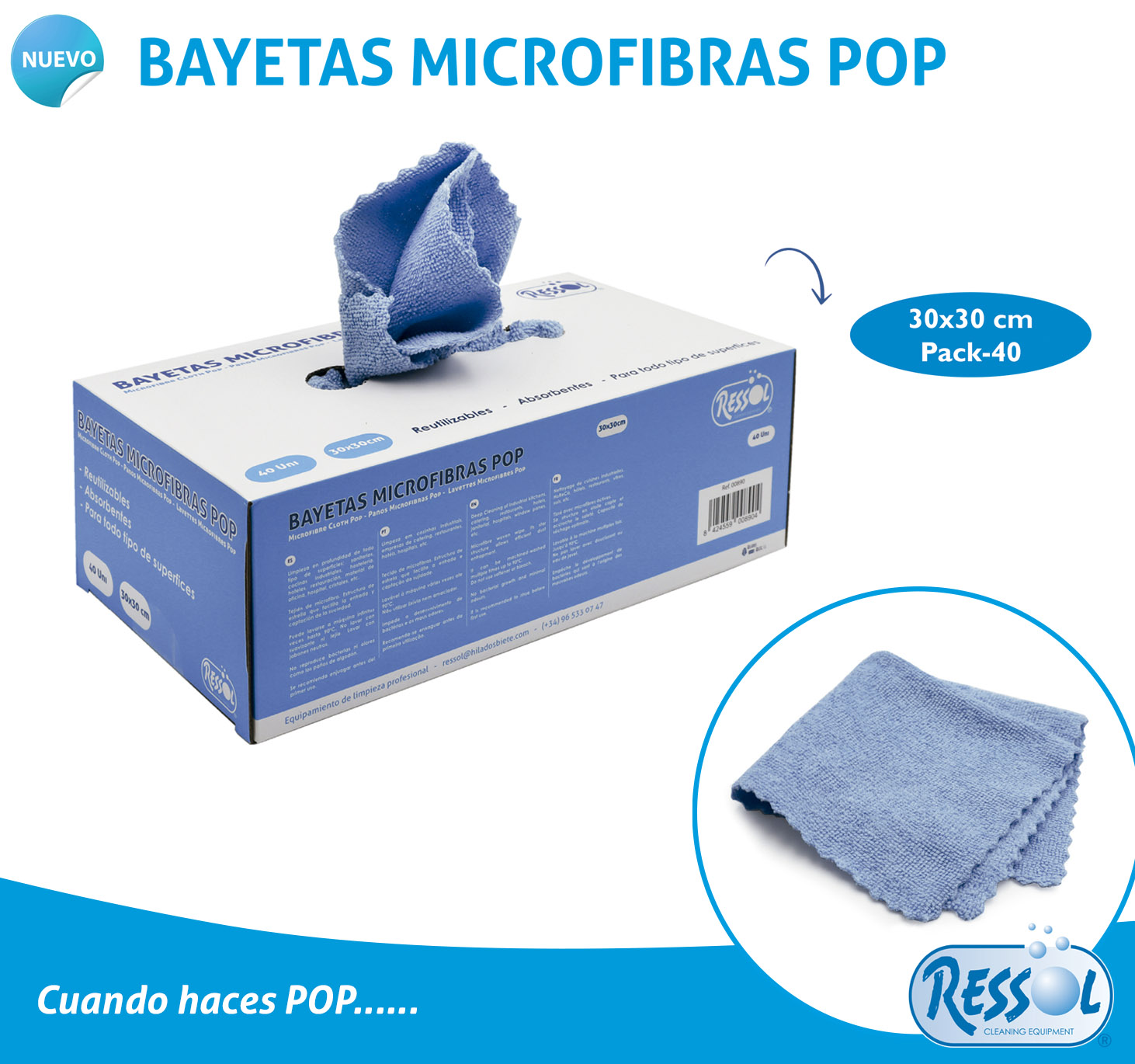 bayeta Microfibras pop